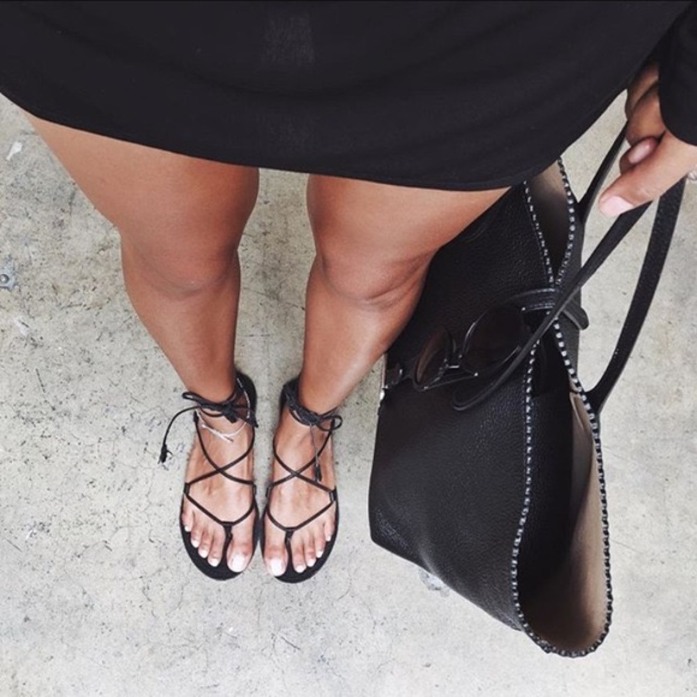 Madewell Lace Up Gladiator Sandals